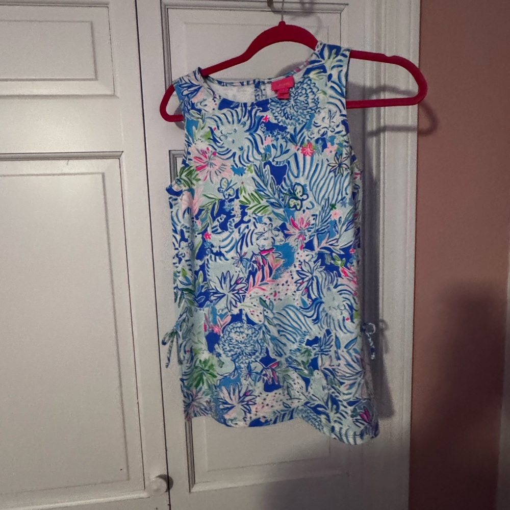 Lily Pulitzer Tropical Print Sleeveless Top & bottom size XL